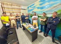 AUDIÊNCIA: Poder Legislativo e Guarda Civil Municipal. A Câmara Municipal, representada por seu Presidente - Vereador Ueslei Teles, realizou hoje (29/02) uma audiência com a corporação da guarda civil municipal. 