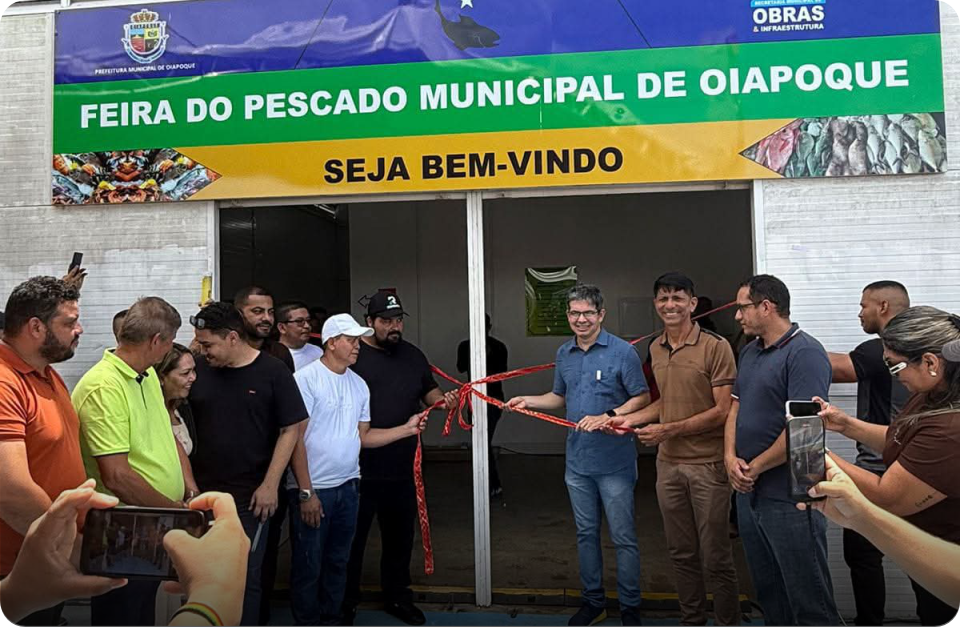CÂMARA DE VEREADORES PARTICIPA DA INAUGURAÇÃO DA FEIRA MUNICIPAL DO PESCADO.