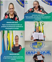 Na 20ª Sessão Ordinária Deliberativa, realizada nesta terça-feira (22/08), a Vereadora Irmã Creusa, apresentou as seguintes proposituras: