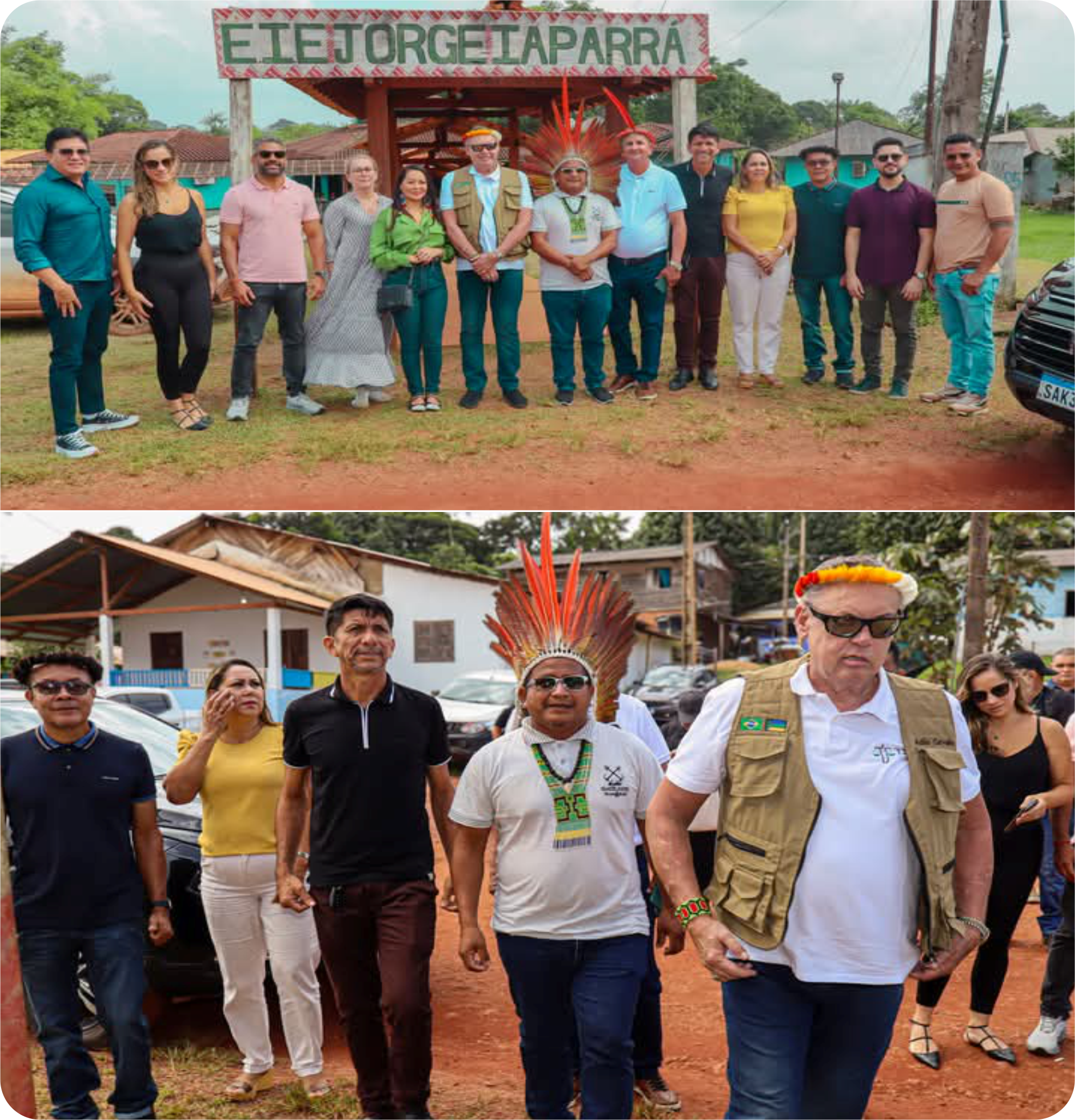 Ocorreu neste sábado (01/02), visita institucional do Presidente do TJAP A ALDEIA DO MANGA.
