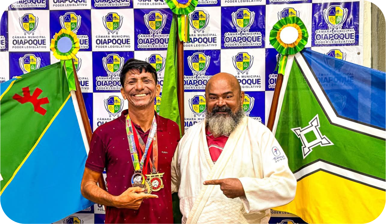 PRESIDENTE DA CÂMARA E APOIADOR DO ESPORTE, GUIDO MECÂNICO, RECEBE ATLETA DE JUDÔ.