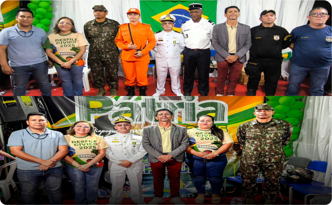 PRESIDENTE DA CÂMARA PARTICIPA DE DESFILE CÍVICO EM OIAPOQUE.