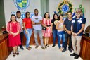 PRESIDENTE DA CÂMARA RECEBE ASSOCIAÇÃO LIGA DE VÔLEI DE OIAPOQUE. 