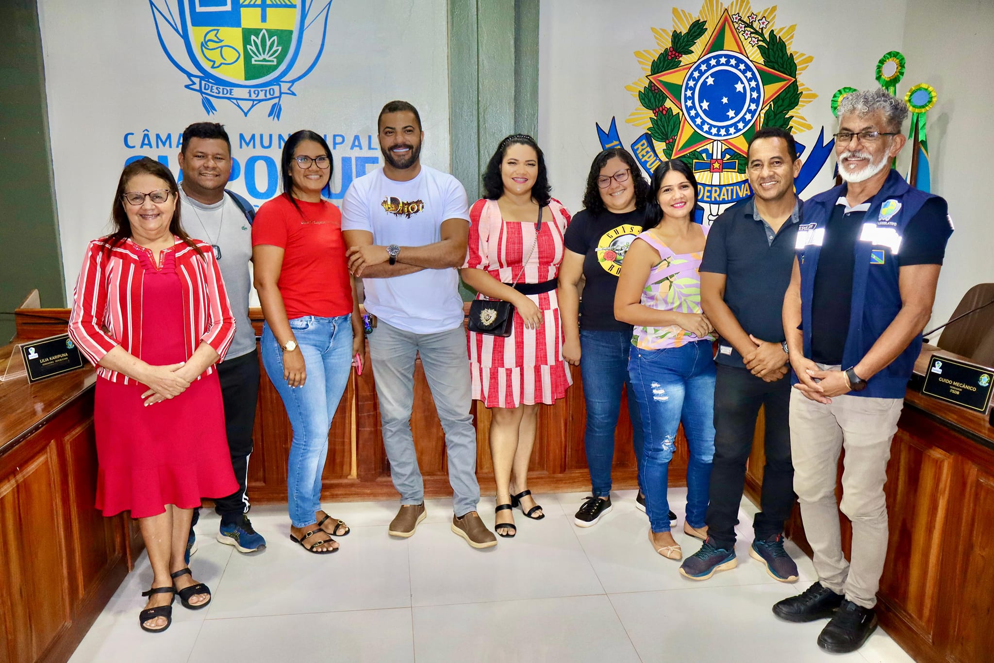 PRESIDENTE DA CÂMARA RECEBE ASSOCIAÇÃO LIGA DE VÔLEI DE OIAPOQUE. 