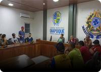 VICE-PRESIDENTE DA CÂMARA DE VEREADORES MARQUES MOTOTAXI REÚNE COM CLASSE DE TAXISTAS