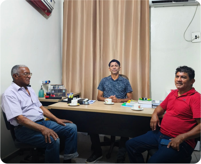 VISITA DE LIDERANÇAS POPULARES A PRESIDÊNCIA DA CÂMARA .